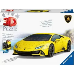 Puzzle Ravensburger 3D Lamborghini Huracan EVO amarillo 156 Piezas 115624