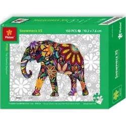 Puzzle Pintoo Elefante de Colores de 150 piezas XS P1106