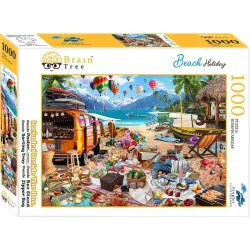 Puzzle Brain Tree Vacaciones en la playa de 1000 piezas