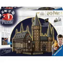 Puzzle Ravensburger Castillo de Hogwarts – El Gran Salón 3D Night Edition de 643 piezas 115501