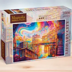 Puzzle Magnolia Biblioteca de la ciudad 8605 de 1000 piezas