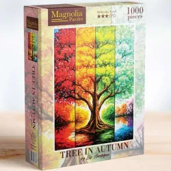 Puzzle Magnolia Árbol en otoño 8614 de 1000 piezas