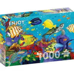 Puzzle Enjoy puzzle Arcoiris submarino de 1000 piezas 2035