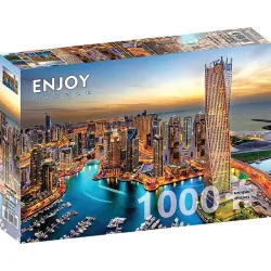 Puzzle Enjoy puzzle Puerto deportivo de Dubái de noche de 1000 piezas 2072