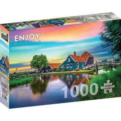 Puzzle Enjoy puzzle Casa de campo en los Países Bajos de 1000 piezas 2099
