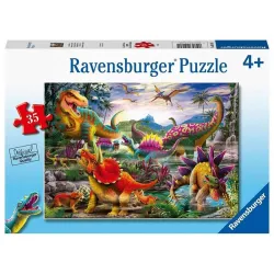 Puzzle Ravensburger Dinosaurios Coloridos de 35 piezas 051601