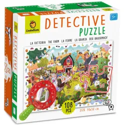 Puzzle Ludattica Baby Detective la Granja de 108 piezas