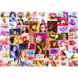 Puzzle Grafika Collage de Mujeres 1500 piezas