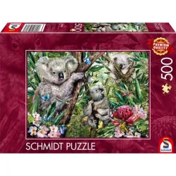 Puzzle Schmidt Linda familia koala de 500 piezas 59706