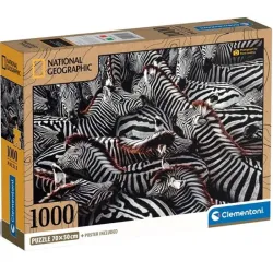 Puzzle Clementoni Cebras 1000 piezas 39729