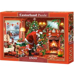 Puzzle Castorland Entrega especial de Papá Noel de 1500 piezas C-152100