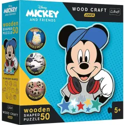 Puzzle Trefl En el mundo de Mickey de 50 piezas de madera 20199