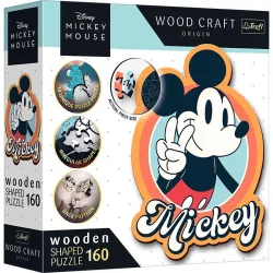Puzzle Trefl Retro Mickey Mouse de 160 piezas de madera 20191