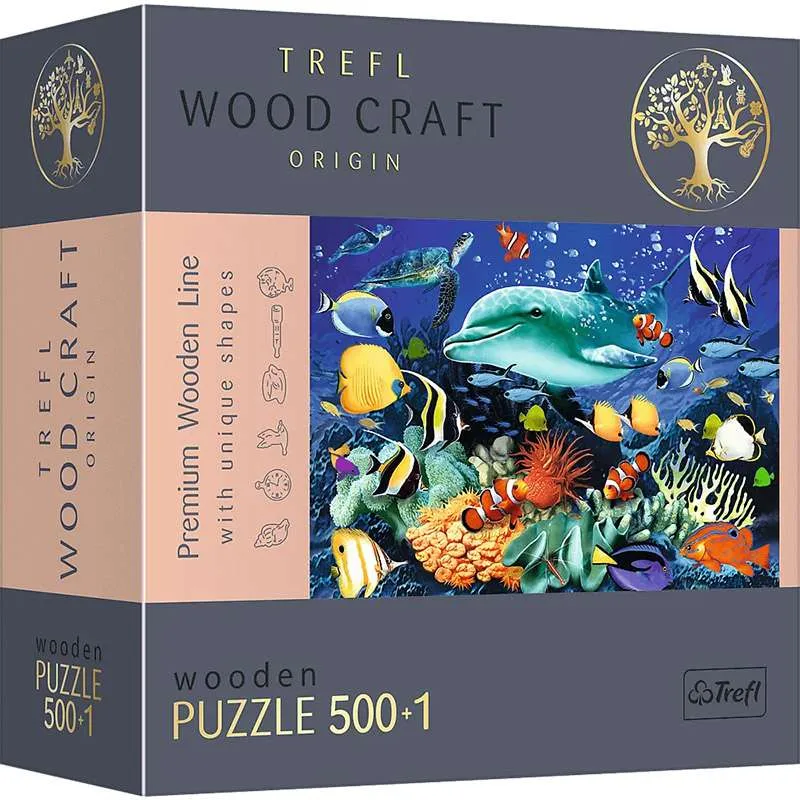 Puzzle Trefl Vida marina de 500 piezas de madera 20153