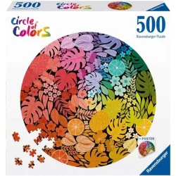 Puzzle Ravensburger Circulo de colores, Tropical de 500 piezas 120008217
