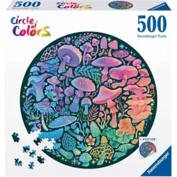 Puzzle Ravensburger Circulo de colores, Setas de 500 piezas 120008224