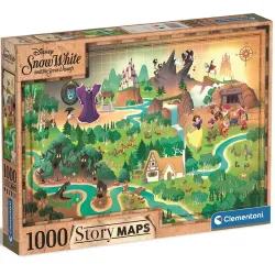 Comprar Puzzle Clementoni Story Maps Blancanieves de 1000 piezas 39815