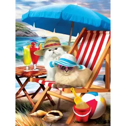 Puzzle SunsOut Gatos de playa de 300 piezas XXL 28865